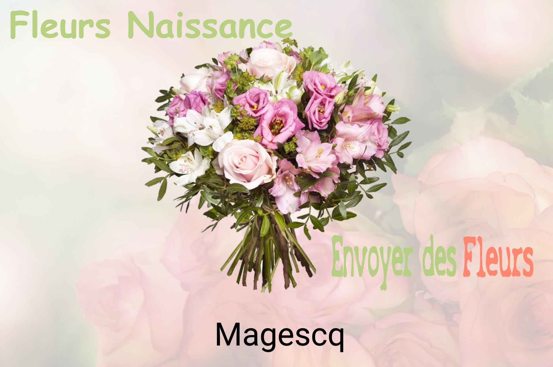Bouquet de fleurs de naissance livré à Magescq